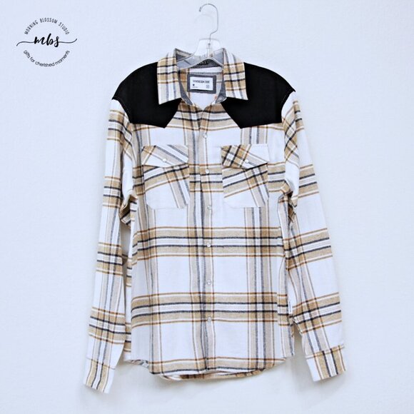 NWT Sovereign Code Cowboy Plaid Snap Closure Long Sleeve Shirt Multicolors Men M - Picture 1 of 6